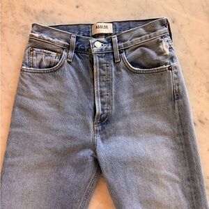 Gently used Agolde 90s Pinch Waist Jeans in Soundwave Size 24